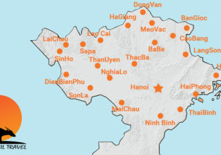 Carte géographique du Vietnam
